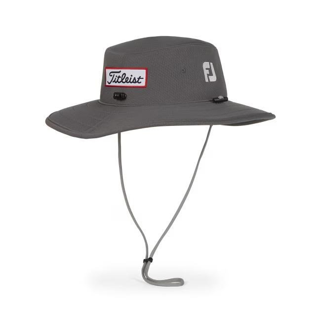 Titleist Tour Aussie heren hoed, charcoal/wit
