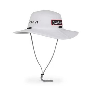 Titleist Tour Aussie heren bucket hat, wit/zwart