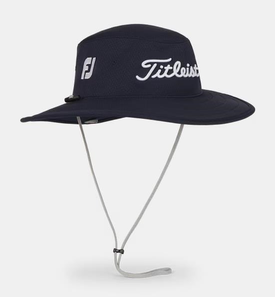 Titleist Tour Aussie heren bucket hat, marine/wit