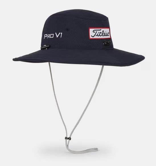 Titleist Tour Aussie heren bucket hat, marine/wit