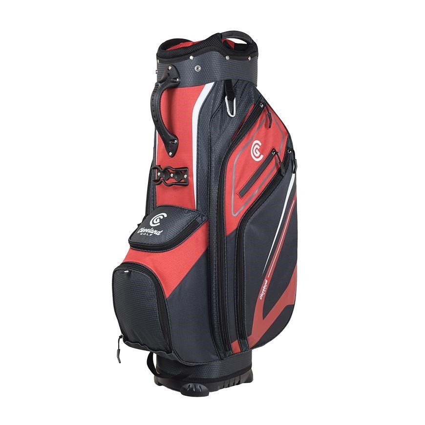 Cleveland Friday 3 cart bag, rood/houtskool