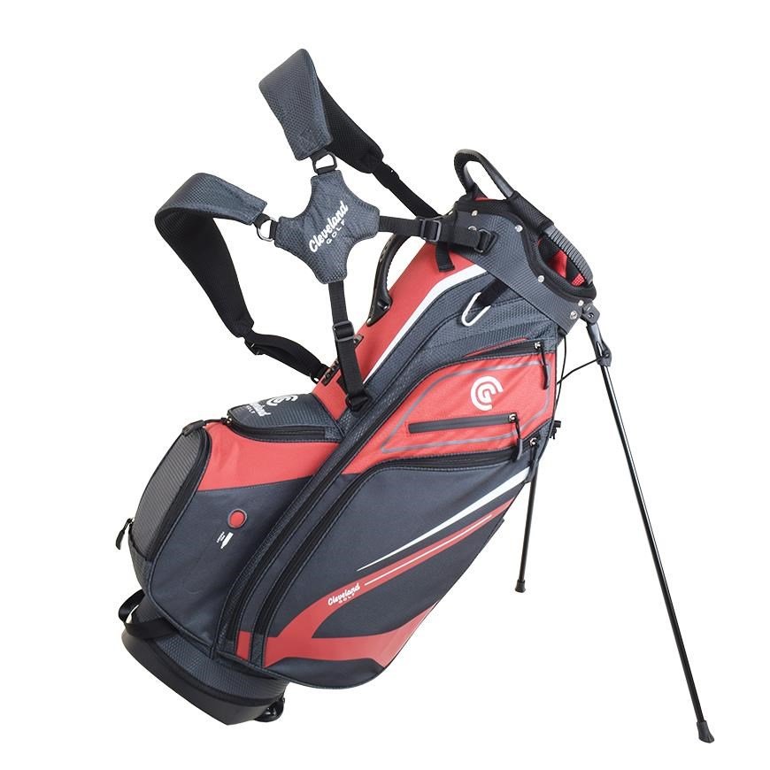 Cleveland Saturday 2 stand bag, rood/houtskool