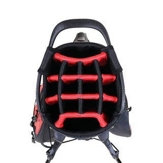 Cleveland Saturday 2 stand bag, rood/houtskool