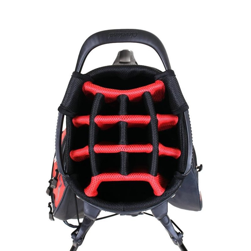 Cleveland Saturday 2 stand bag, rood/houtskool