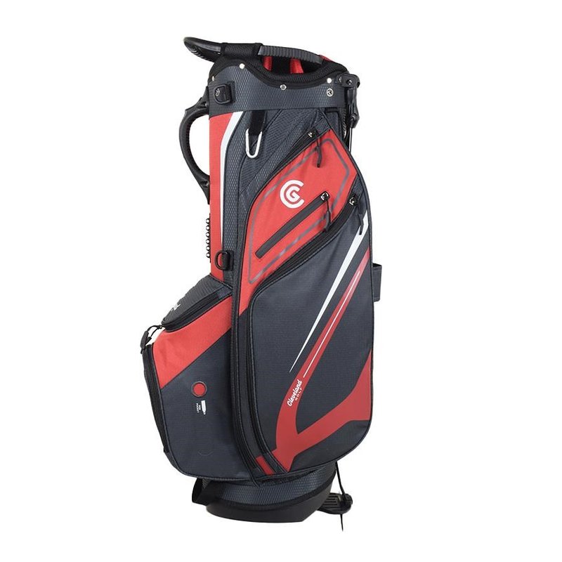 Cleveland Saturday 2 stand bag, rood/houtskool