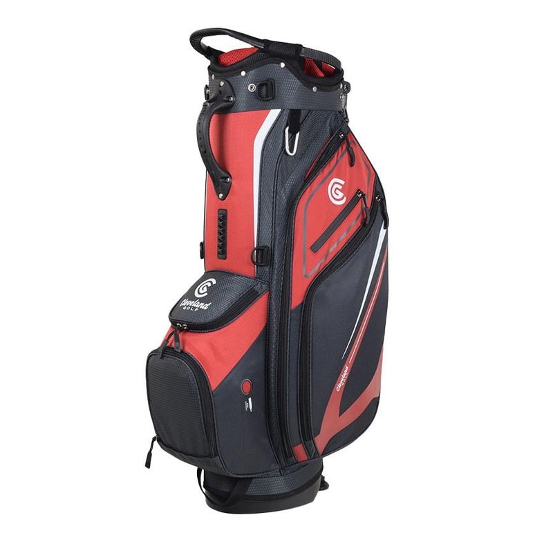 Cleveland Saturday 2 stand bag, rood/houtskool