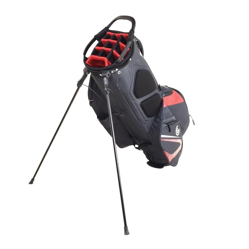 Cleveland Saturday 2 stand bag, rood/houtskool