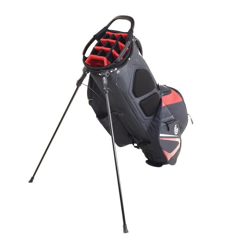 Cleveland Saturday 2 stand bag, rood/houtskool