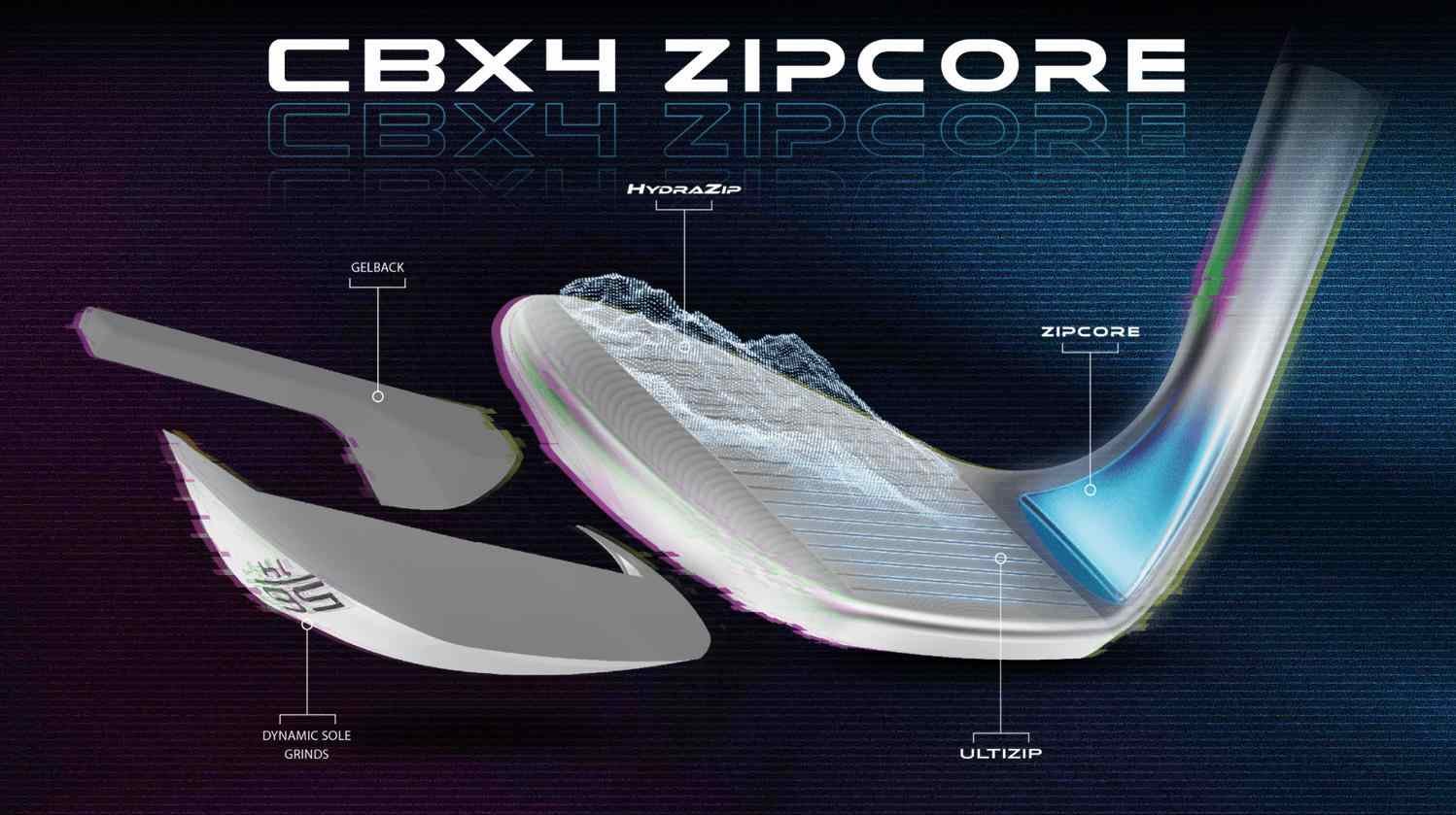 Cleveland CBX 4 Zipcore dames wedge, grafiet