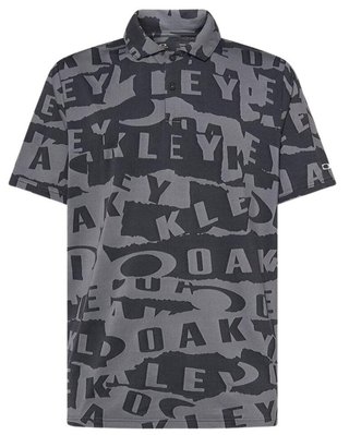 Oakley Ransom Jacquard heren polo, collage black