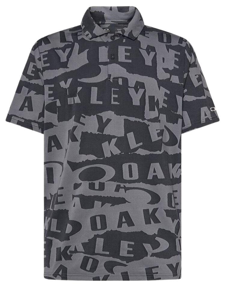 Oakley Ransom Jacquard heren polo, collage black