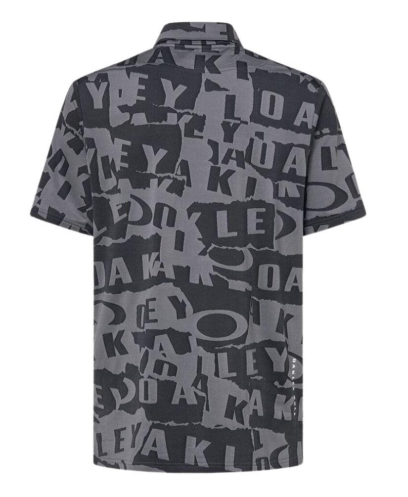 Oakley Ransom Jacquard heren polo, collage black