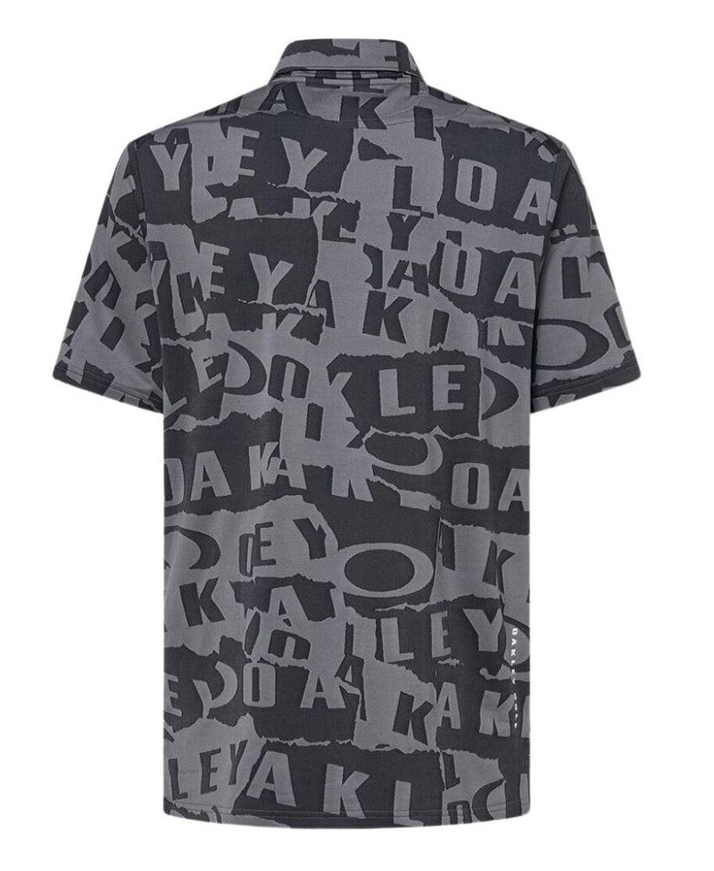 Oakley Ransom Jacquard heren polo, collage black