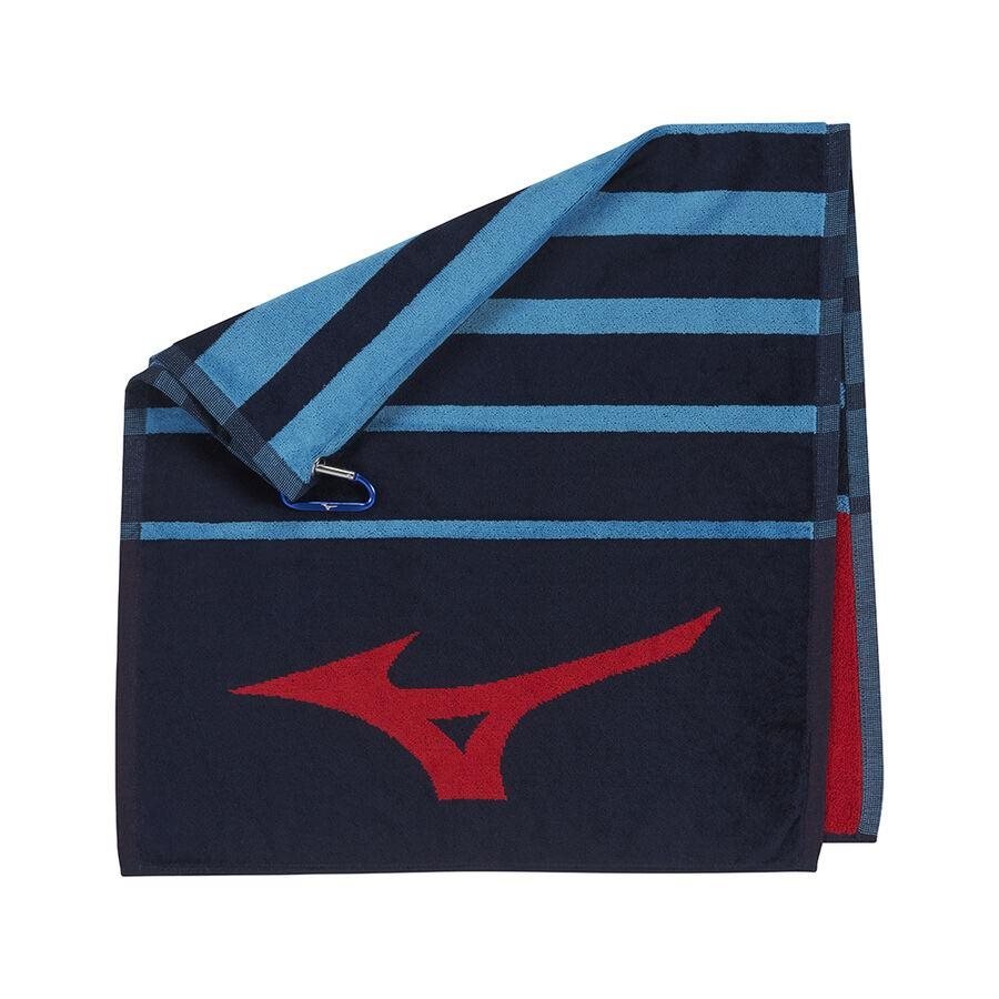 Mizuno RB Tour golfhanddoek, marineblauw/rood