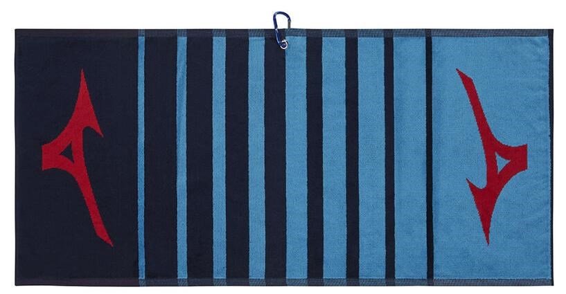Mizuno RB Tour golfhanddoek, marineblauw/rood