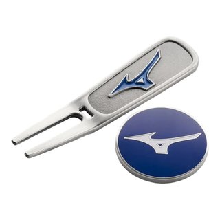 Mizuno RB Pitchfork & Marker Set, zilver/blauw