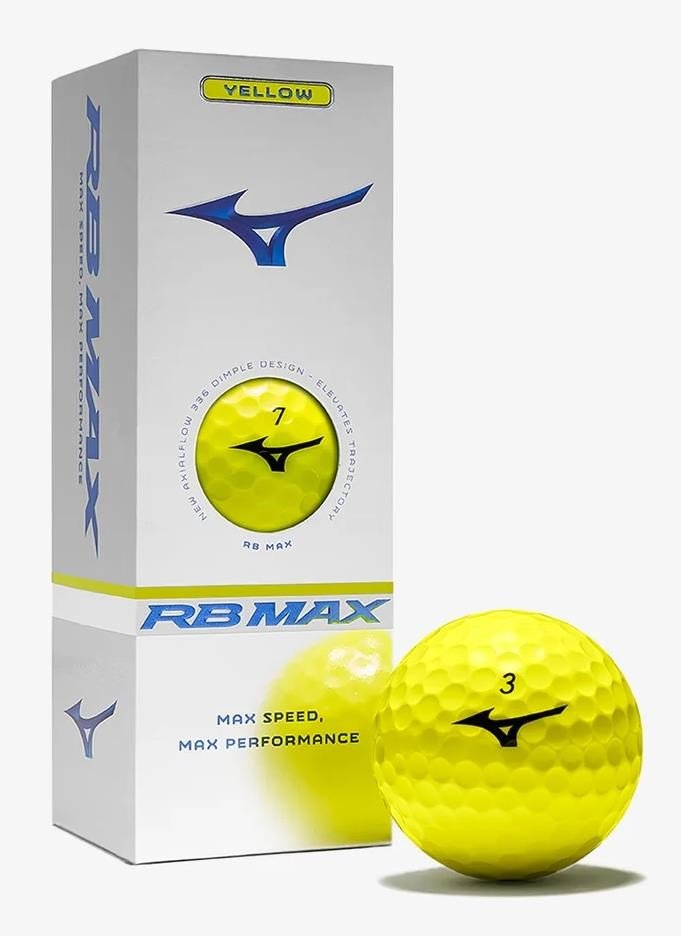 Mizuno RB Max golfballen, geel