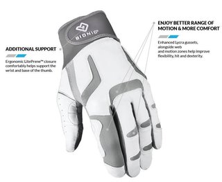 Bionic Relief Grip 2.0 dames golfhandschoen, wit