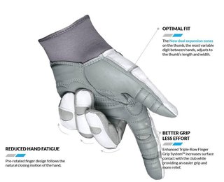 Bionic Relief Grip 2.0 dames golfhandschoen, wit