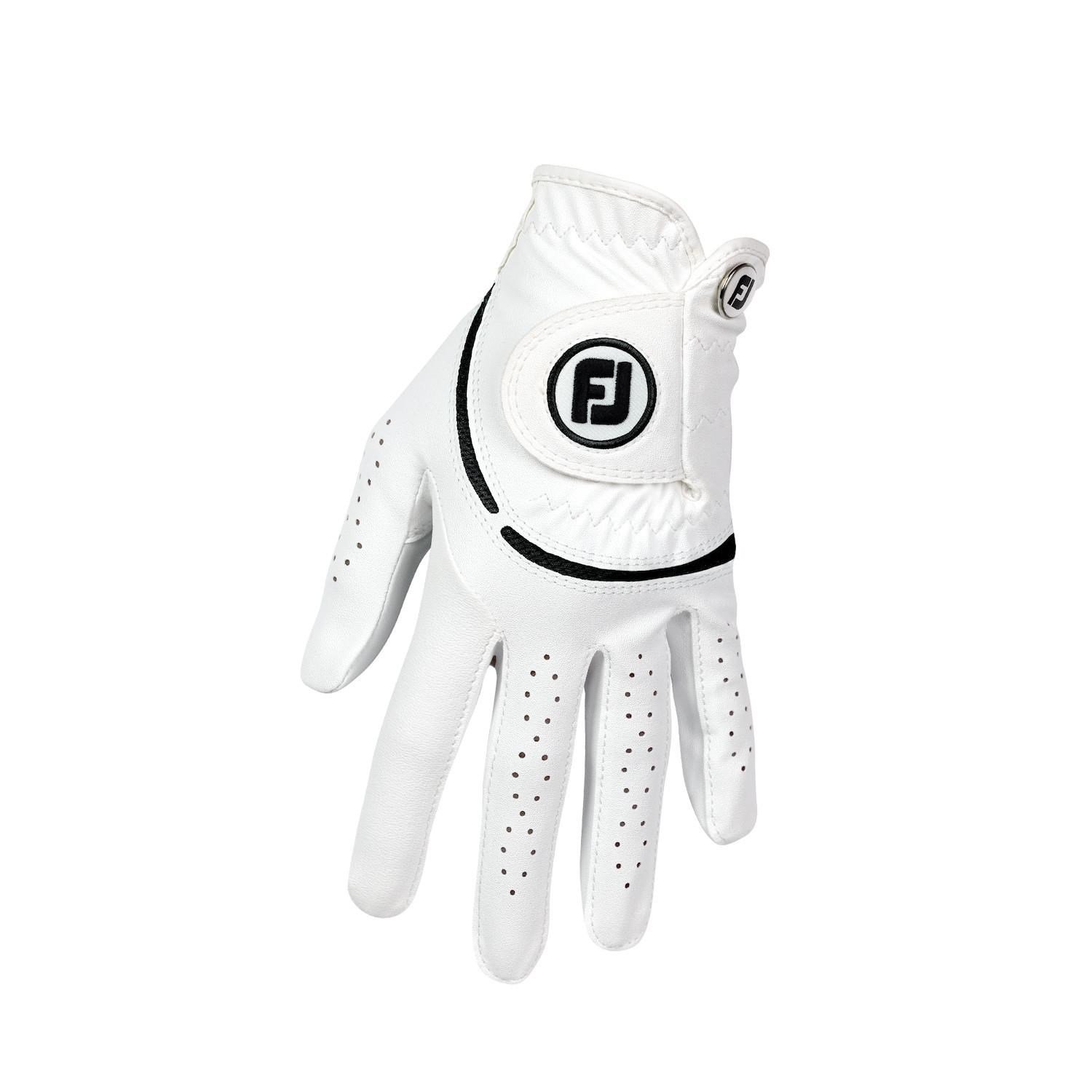 FootJoy WeatherSof dames golfhandschoen, wit/zwart