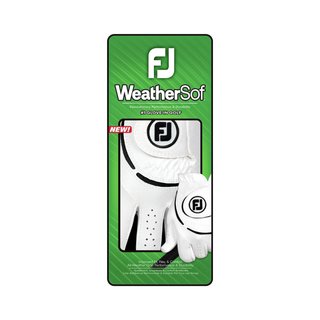 FootJoy WeatherSof dames golfhandschoen, wit/zwart