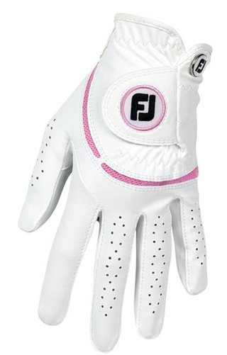 FootJoy WeatherSof dames golfhandschoen, wit/roze