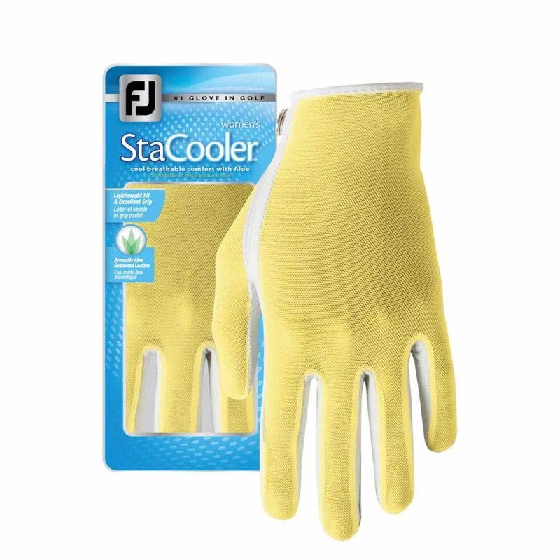 Footjoy FootJoy StaCooler Assorted dames golfhandschoen, geel