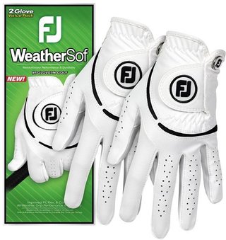 FootJoy WeatherSof dames golfhandschoen (2 PACK), wit/zwart