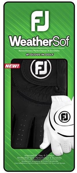 FootJoy WeatherSof heren golfhandschoen, zwart