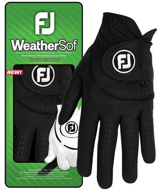 FootJoy WeatherSof heren golfhandschoen, zwart