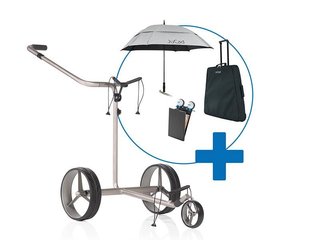 JuCad Drive S 2.0 elektrische trolley set, stříbrná