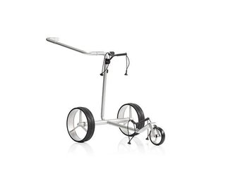 JuStar Carbon Light SET (incl. umbrella, scorecard holder, carry bag, el. parking brake) elektrische trolley, titanium