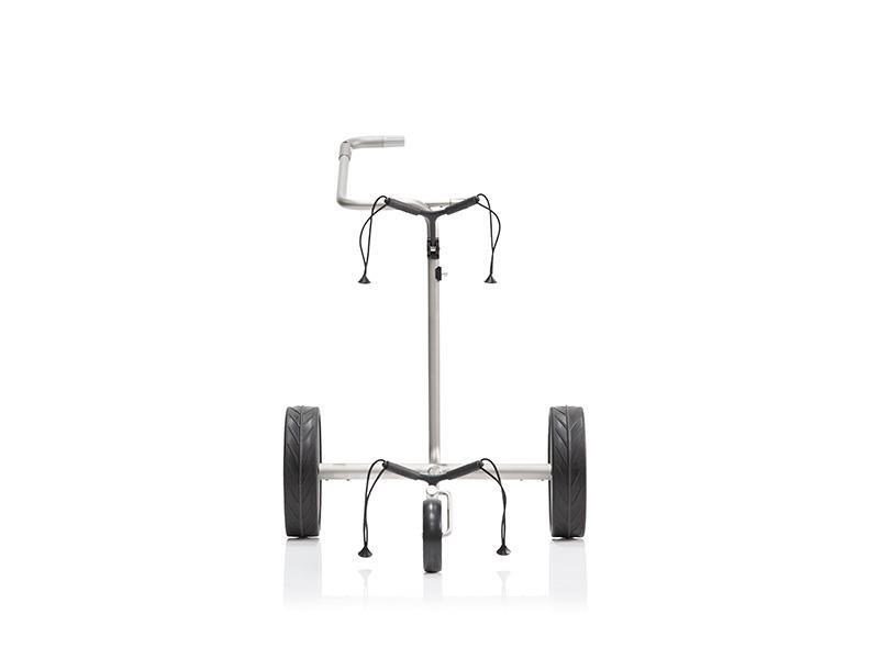 JuStar Carbon Light SET (incl. umbrella, scorecard holder, carry bag, el. parking brake) elektrische trolley, titanium