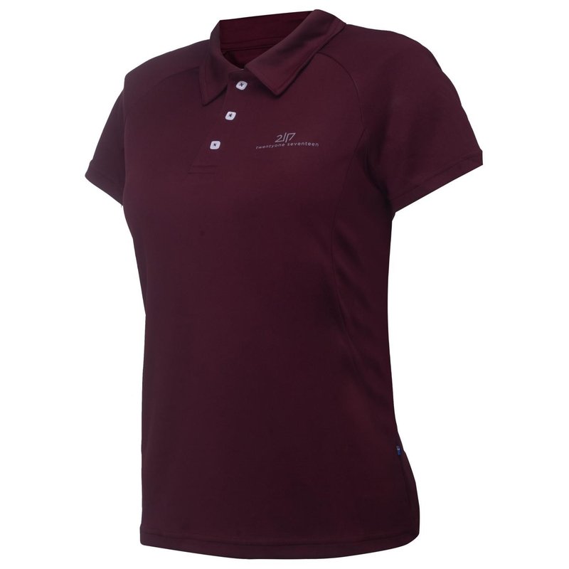 2117 of Sweden Fröseke dames polo, dark plum