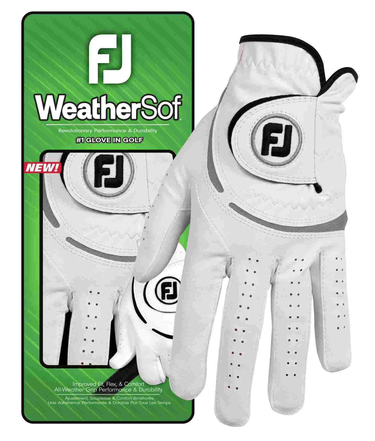 FootJoy WeatherSof 24 heren golfhandschoen, wit