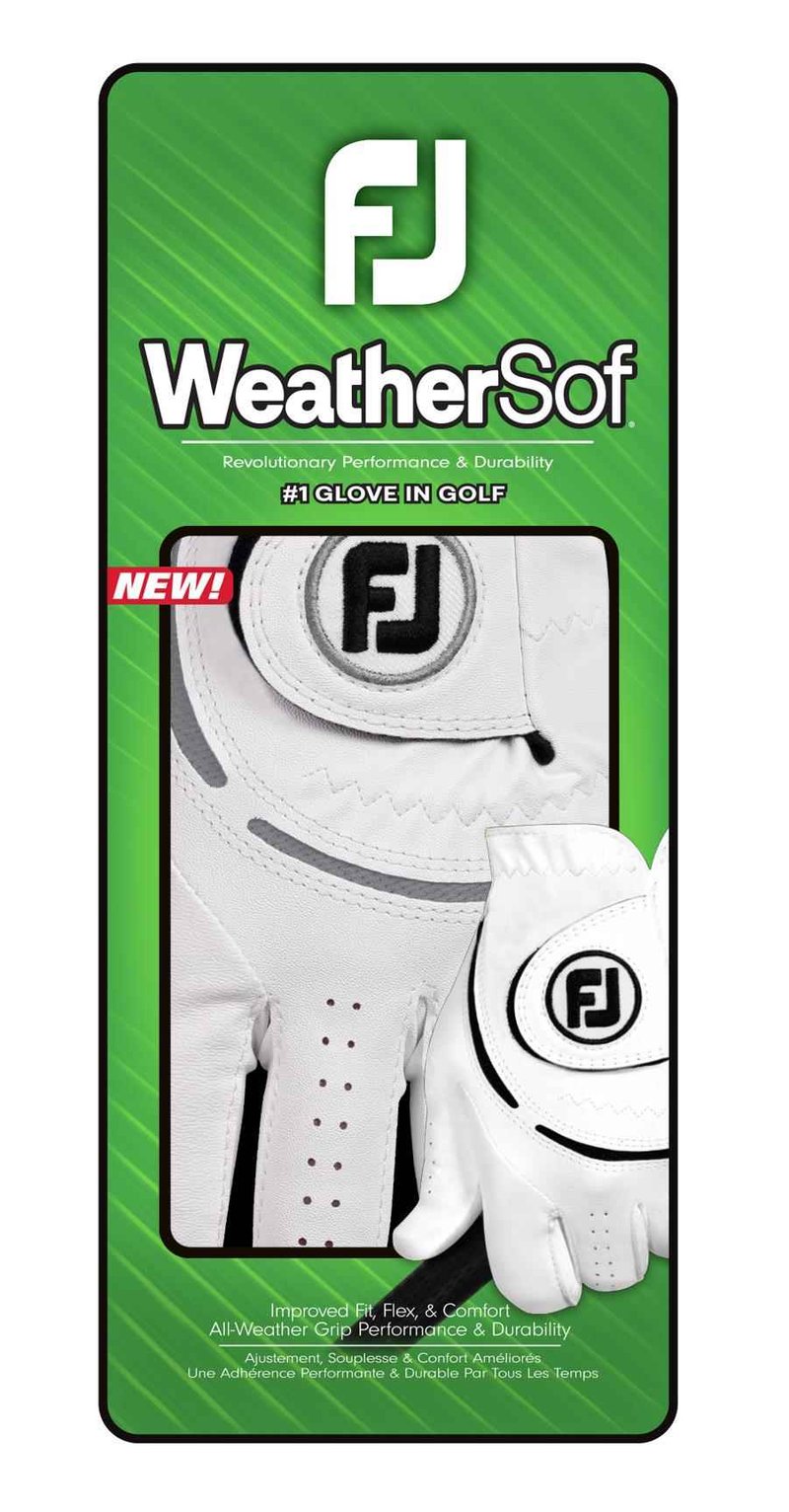 FootJoy WeatherSof 24 heren golfhandschoen, wit