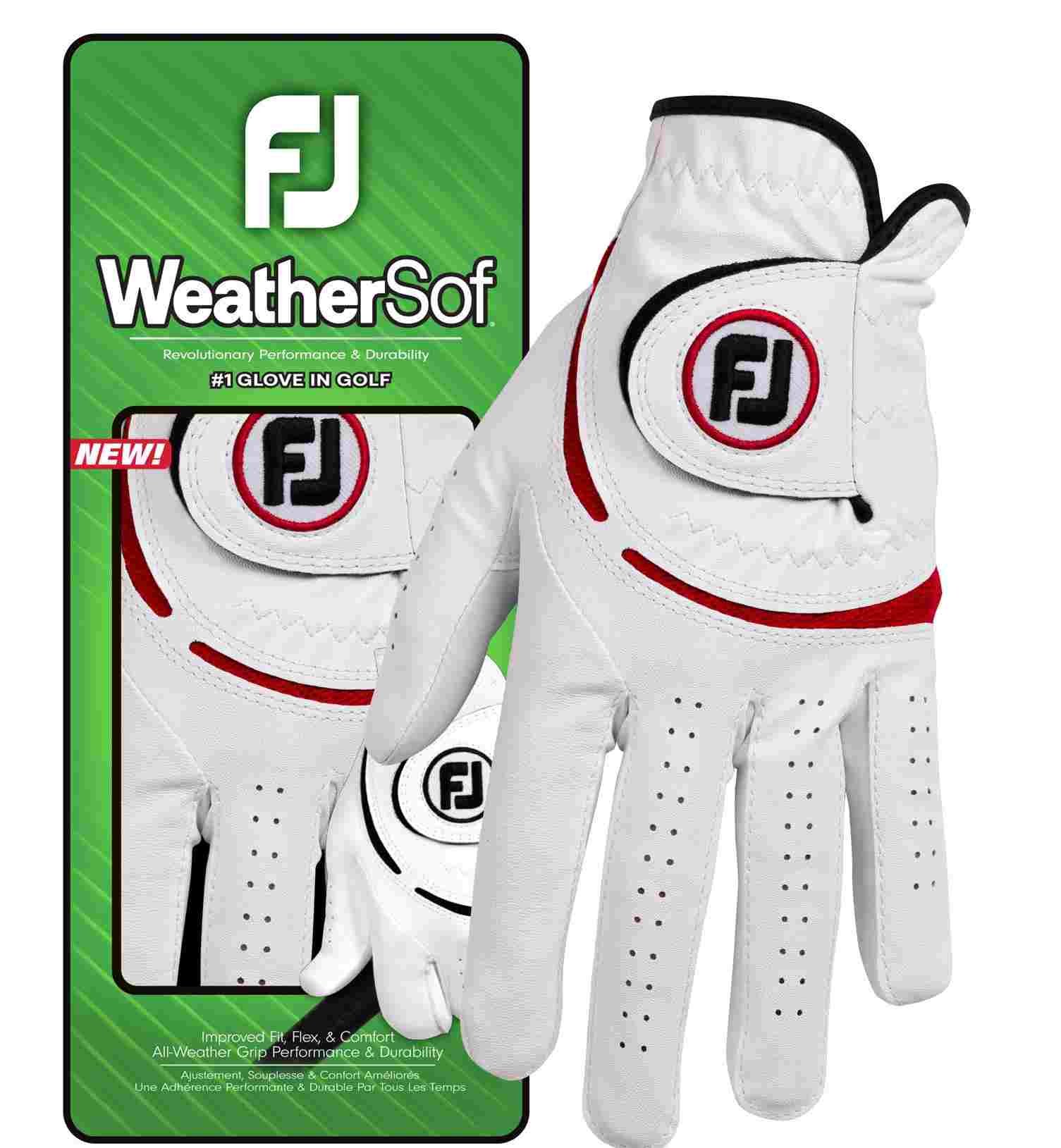 Footjoy FootJoy WeatherSof 24 heren golfhandschoen, wit