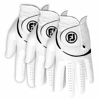 Footjoy FootJoy WeatherSof 24 heren golfhandschoen (3 PACK), wit