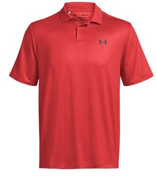 Under Armour Performance 3.0 Printed heren polo, red solstice/castlerock
