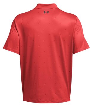 Under Armour Performance 3.0 Printed heren polo, red solstice/castlerock