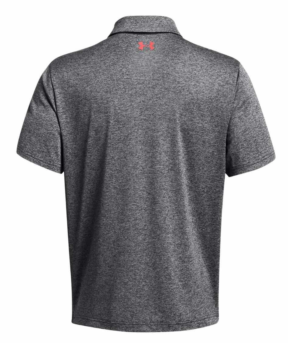 Under Armour Playoff 3.0 Stripe heren polo, black/red solstice