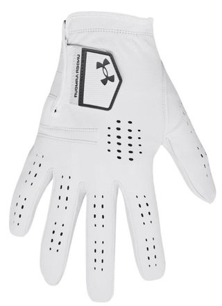 Under Armour Tour heren golfhandschoen 2024, wit/castelrock