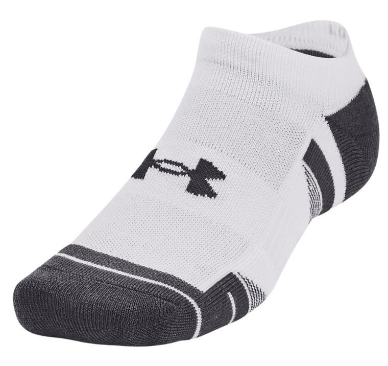 Under Armour Performance Tech unisex sokken (3 paar), wit/grijs
