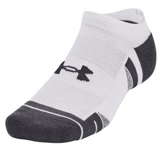 Under Armour Performance Tech unisex sokken (3 paar), wit/grijs