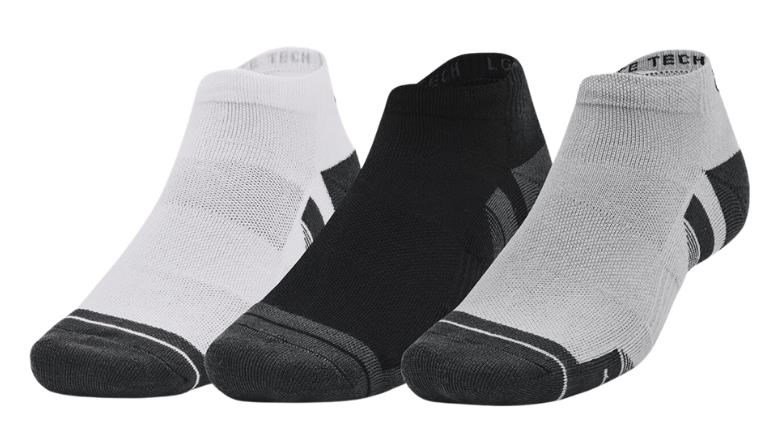 Under Armour Performance Tech unisex sokken (3 paar), mod gray/white