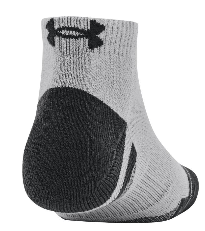 Under Armour Performance Tech unisex sokken (3 paar), mod gray/white