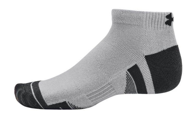 Under Armour Performance Tech unisex sokken (3 paar), mod gray/white