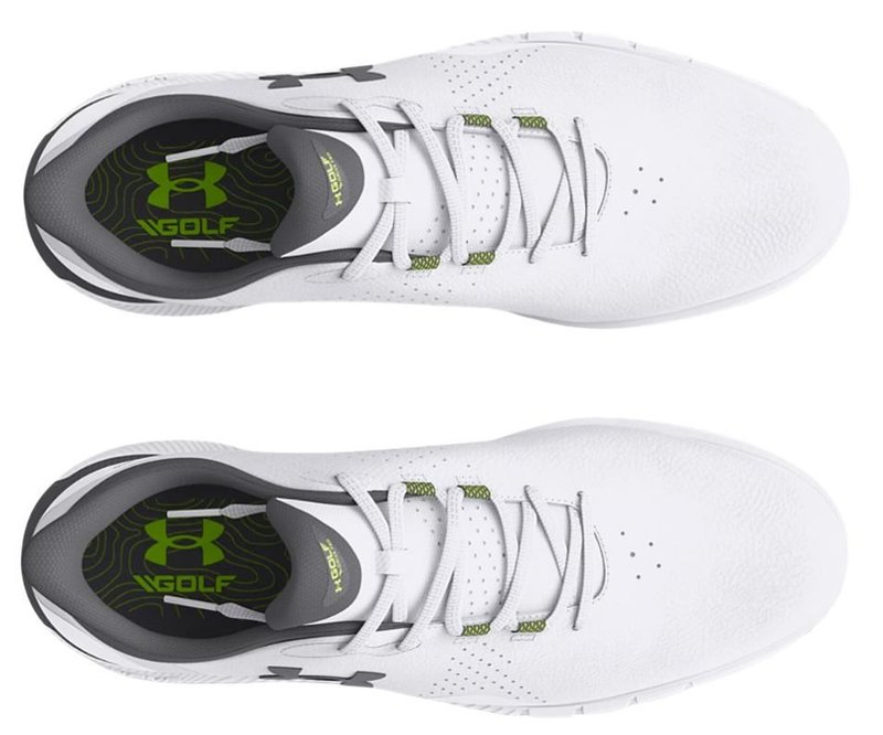 Under Armour Drive Fade SL heren golfschoenen, wit/titan grijs
