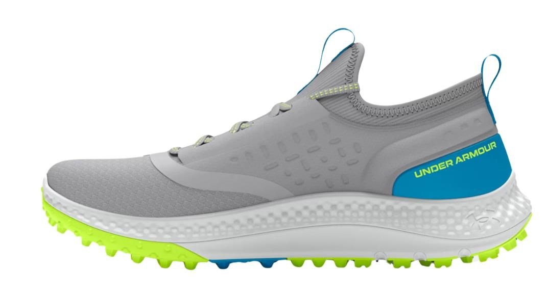 Under Armour GS Charged Phantom SL junior golfschoenen, mod gray/capri