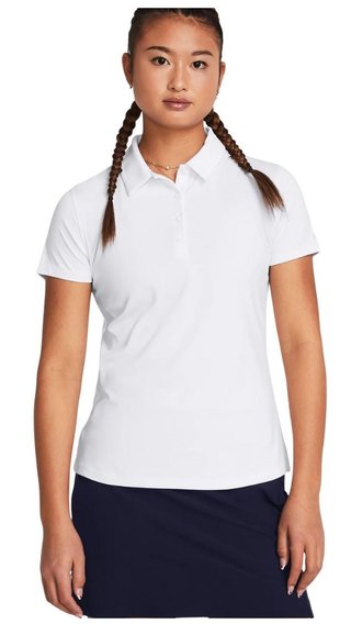 Under Armour Playoff dames polo, wit